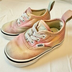 Vans Pink Tie Dye Toddler Sneakers Size 6